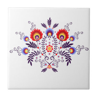 Baldosa cerámica con la gente polaca del modelo