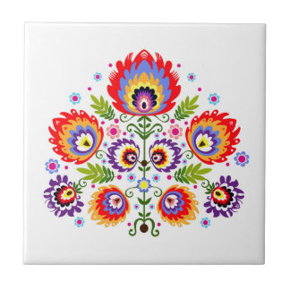 Baldosa cerámica con la gente polaca del modelo