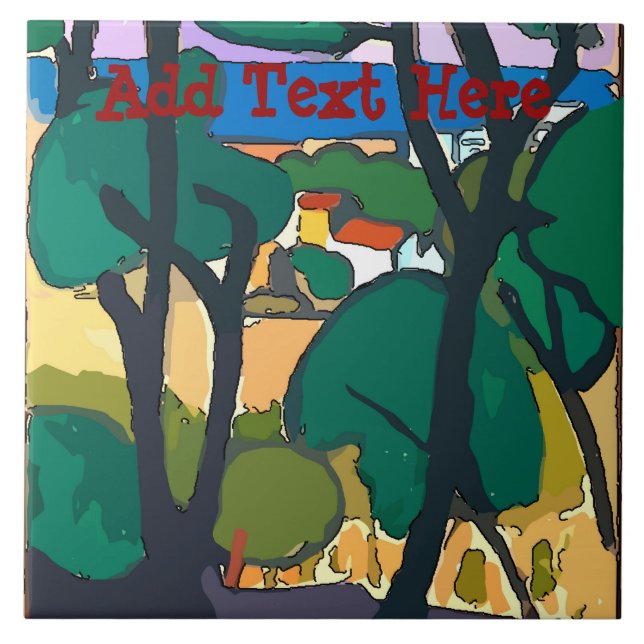 Baldosa cerámica de Beach House (Frente)