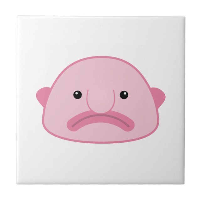 Baldosa cerámica de Blobfish (Frente)