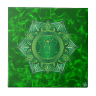 Baldosa cerámica de Chakra del corazón