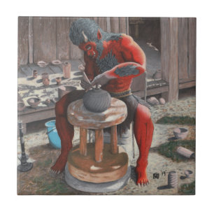 Baldosa cerámica de giro de la fantasía de la