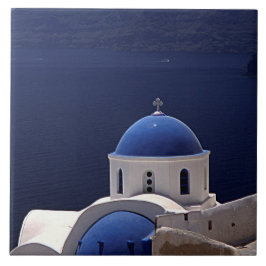 Baldosa cerámica de Grecia de la isla de Santorini