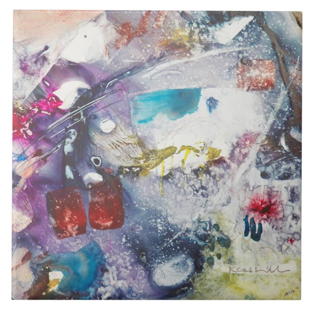 Baldosa cerámica de Kay Cassill: "Fritada de (Frente)