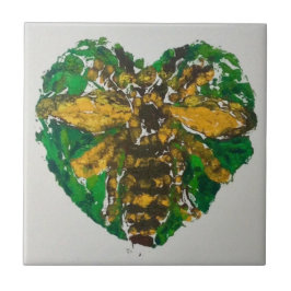 Baldosa cerámica de la abeja de Manchester