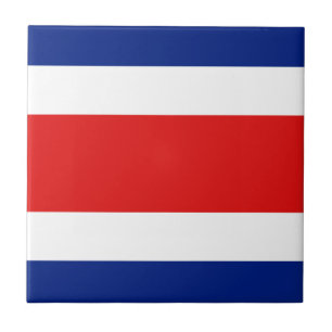 Baldosa Cerámica de la Bandera de Costa Rica
