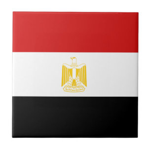 Baldosa cerámica de la bandera de Egipto