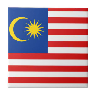 Baldosa Cerámica de la Bandera de Malasia