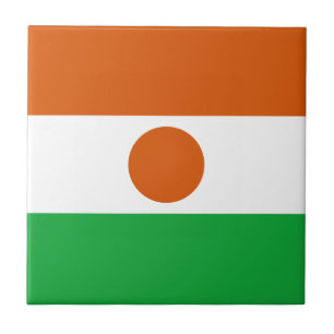 Baldosa Cerámica de la Bandera de Níger