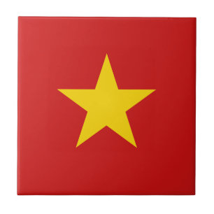 Baldosa cerámica de la bandera de Vietnam
