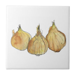 Baldosa cerámica de la cebolla