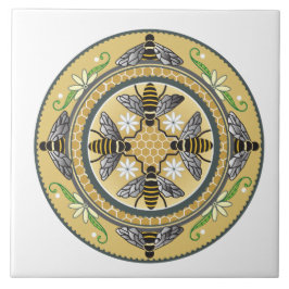 Baldosa cerámica de la colmena