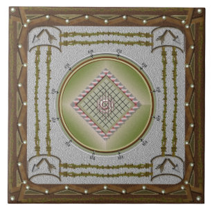 Baldosa cerámica de la flecha quebrada