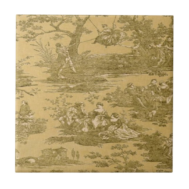 Baldosa cerámica de la mantequilla francesa del (Frente)