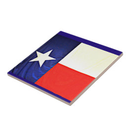 Baldosa cerámica de la pequeña bandera de Tejas