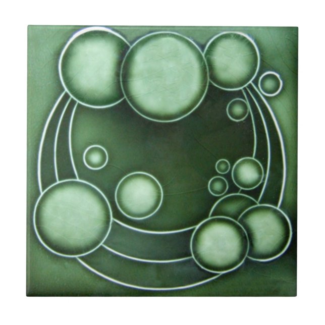 Baldosa cerámica de la reproducción del art déco (Frente)