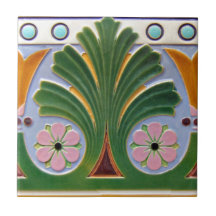 Baldosa cerámica de la reproducción del art déco