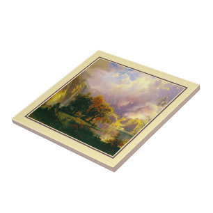 Baldosa cerámica de las montañas rocosas