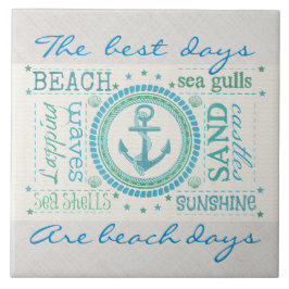 Baldosa cerámica de Lge del ancla de la playa