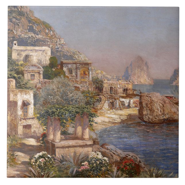 Baldosa cerámica de los barcos de los pescadores (Frente)