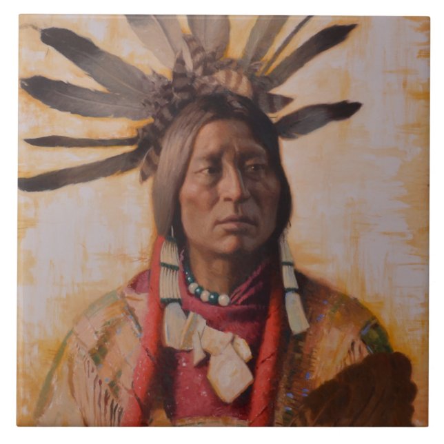 Baldosa cerámica de muchos cuernos (Frente)