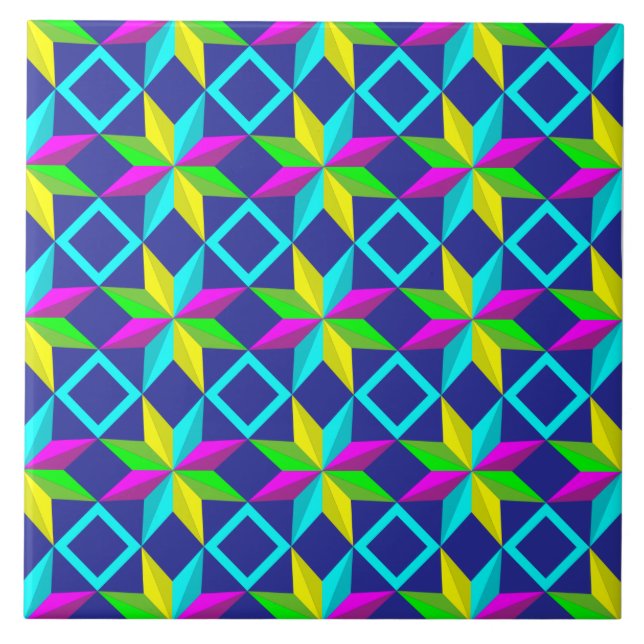 baldosa cerámica de neón (Frente)