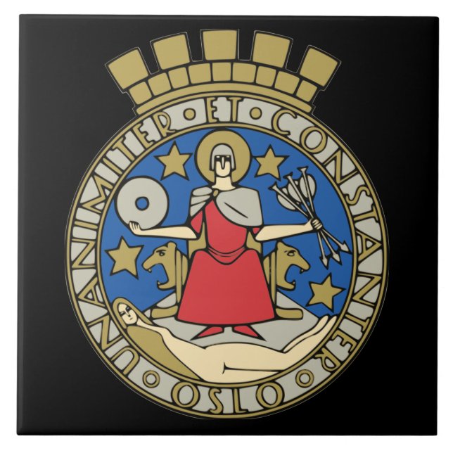 Baldosa cerámica de Noruega Oslo (Frente)