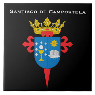 Baldosa cerámica de Santiago de Campostela* Espa