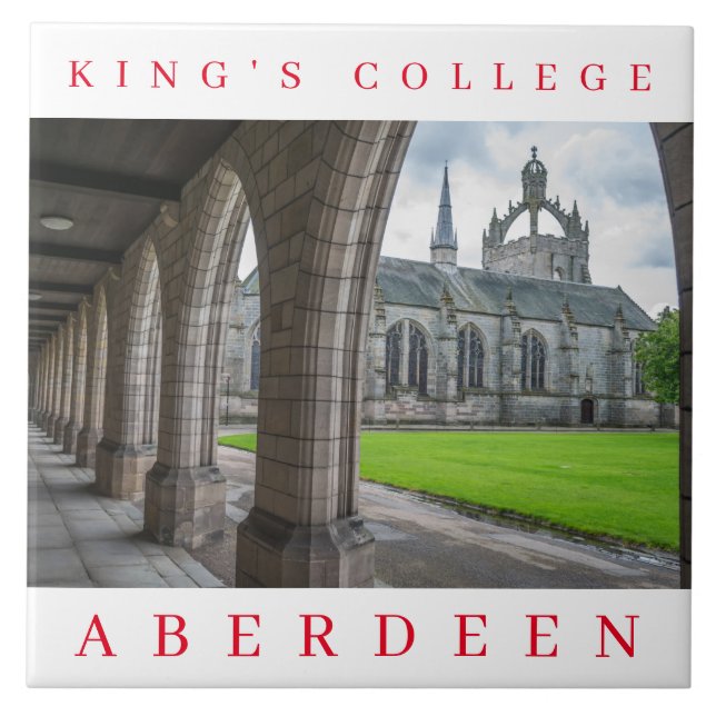 Baldosa cerámica del Aberdeen King's College (Frente)