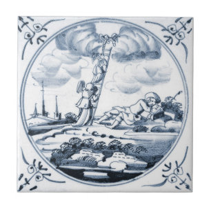 Baldosa cerámica del diseño bíblico de DBT11 Delft