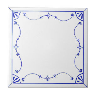 Baldosa cerámica del diseño de Delft Blau