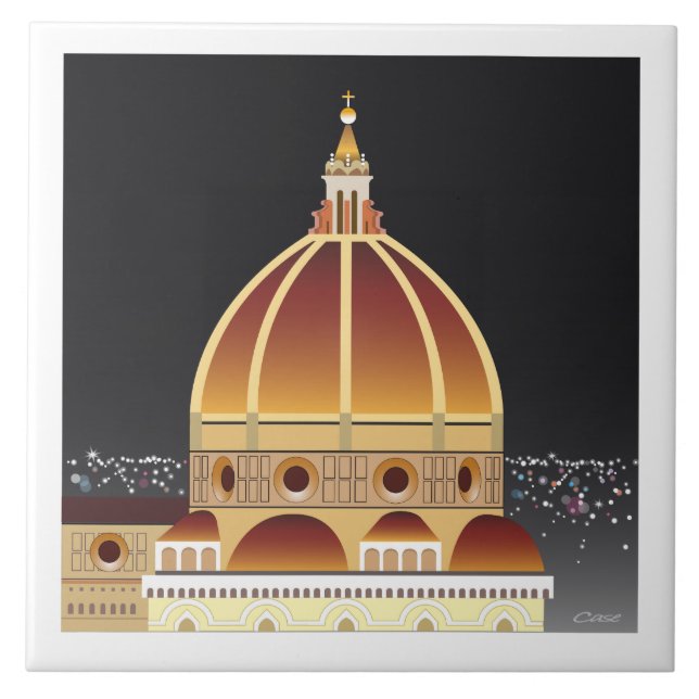 Baldosa cerámica del Duomo (Frente)