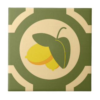 Baldosa cerámica del limón siciliano