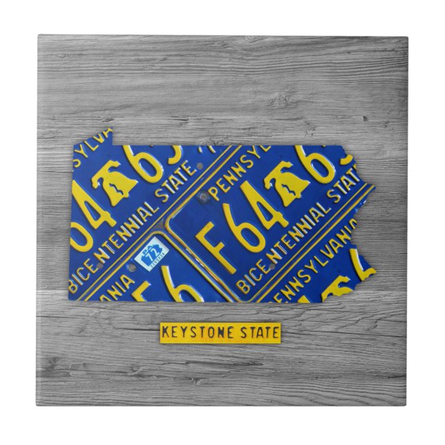 Baldosa cerámica del mapa de la placa de (Frente)