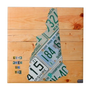 Baldosa cerámica del mapa de la placa de New