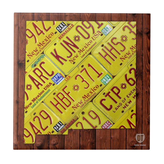 Baldosa cerámica del mapa de la placa de New (Frente)