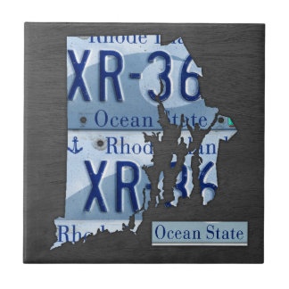 Baldosa cerámica del mapa de la placa de Rhode