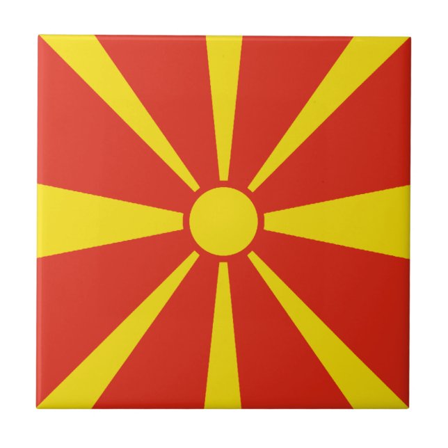 Baldosa cerámica del norte de Macedonia (Frente)