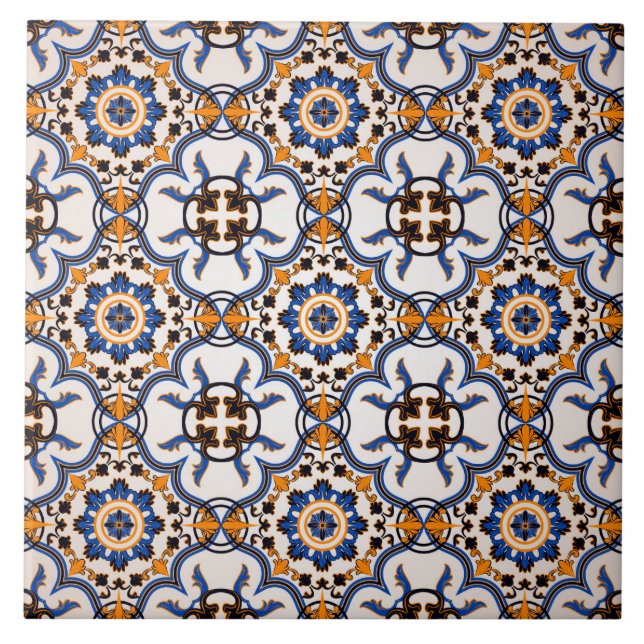 Baldosa cerámica del piso del modelo del ornamento (Frente)