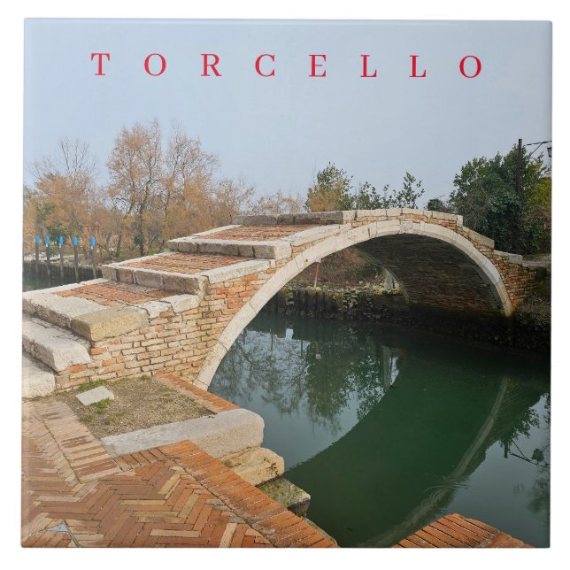 Baldosa cerámica del puente Torcello Devil (Frente)
