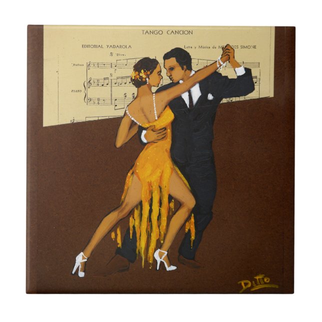 Baldosa cerámica del TANGO (Frente)