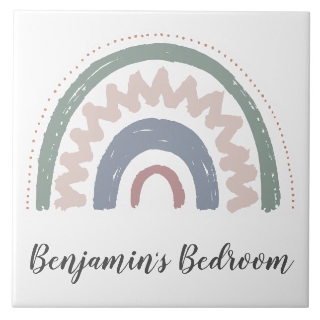 Baldosa cerámica - Dormitorio Rótulo Diseño Arcoir (Frente)