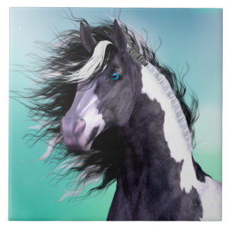 Baldosa cerámica gitana del caballo 6x6 de Vanner