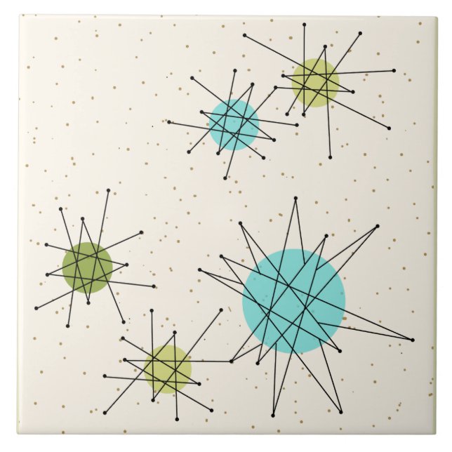 Baldosa cerámica grande atómica icónica de (Frente)