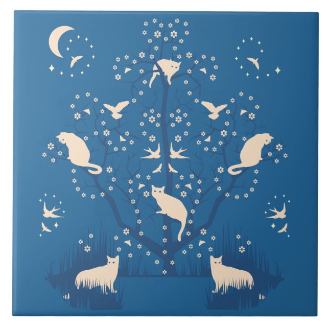 Baldosa cerámica grande de los Tomcats (Frente)