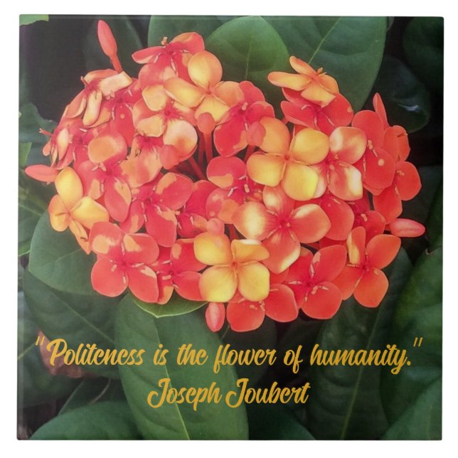 Baldosa cerámica Ixora en llamas (Frente)