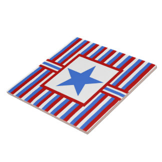 Baldosa cerámica patriótica americana moderna del