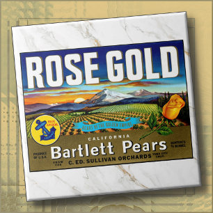 BALDOSA CERÁMICA - ''Rose Gold'' - Etiqueta de Caj