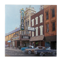 Baldosa cerámica - teatro Jackson Michigan de