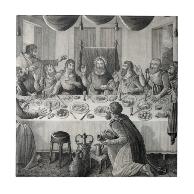 Baldosa cerámica "The Last Supper" (Frente)